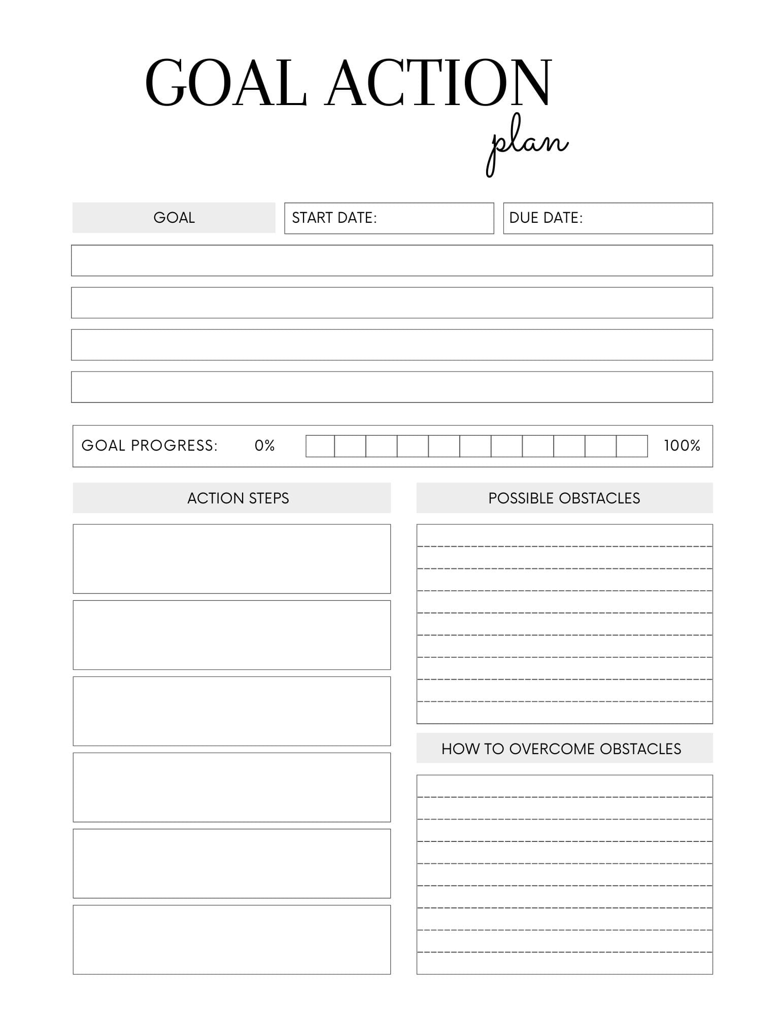 Template Printable Goal Setting Worksheet Template Printable Goal Setting Worksheet