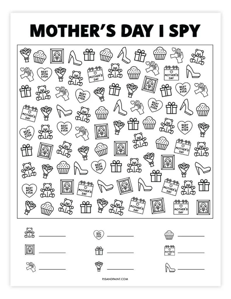 11 Free Printable Mothers Day Games And Activities Pjs And Paint 11 Free Printable Mothers Day Games And Activities Pjs And Paint