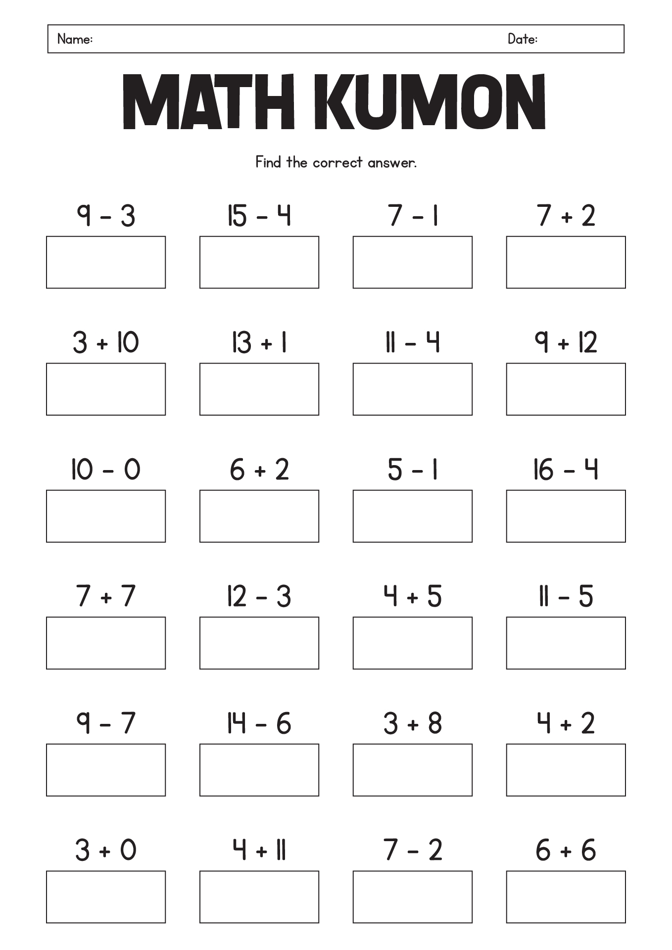 Printable Kumon Math Worksheets Pdf Printable Kumon Math Worksheets Pdf