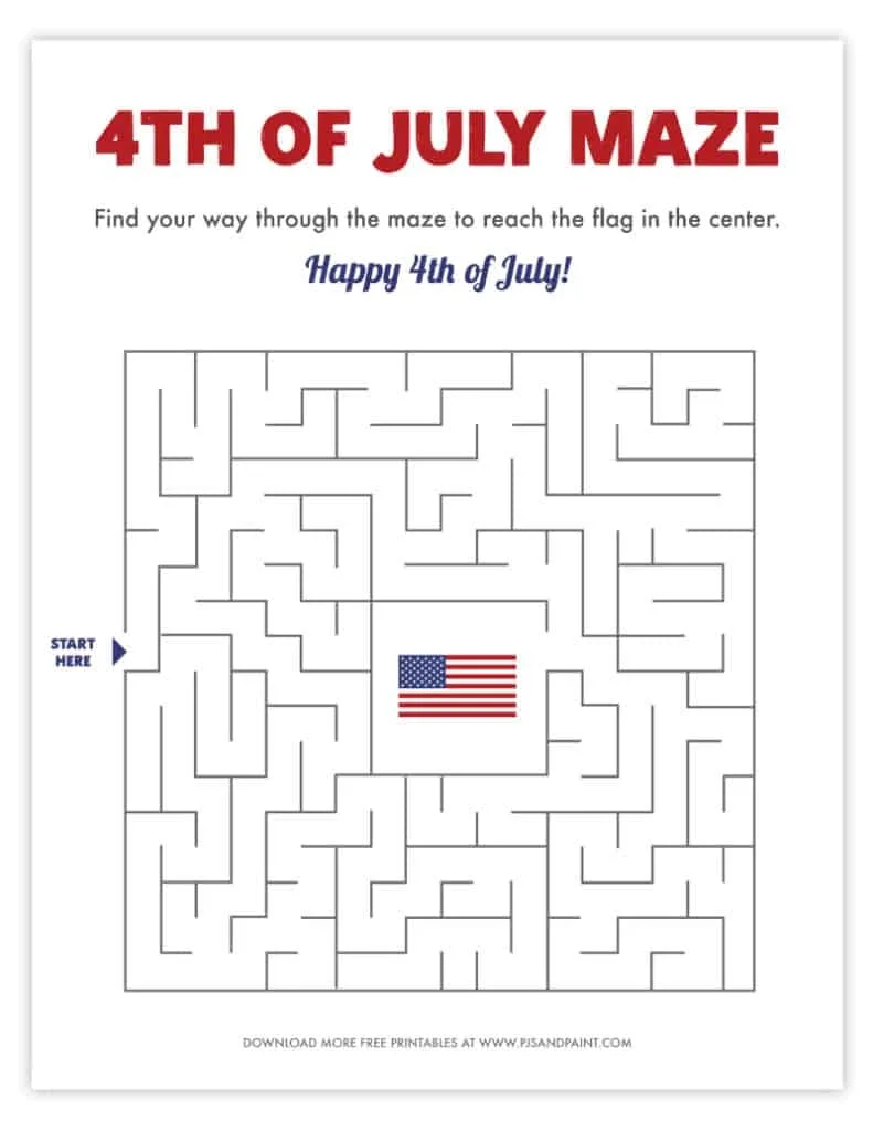 12 Free Printable 4th Of July Games And Activities Pjs And Paint 12 Free Printable 4th Of July Games And Activities Pjs And Paint
