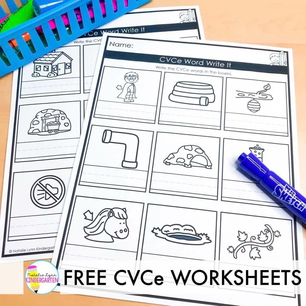 Free Printable Cvce Worksheets Free Printable Cvce Worksheets