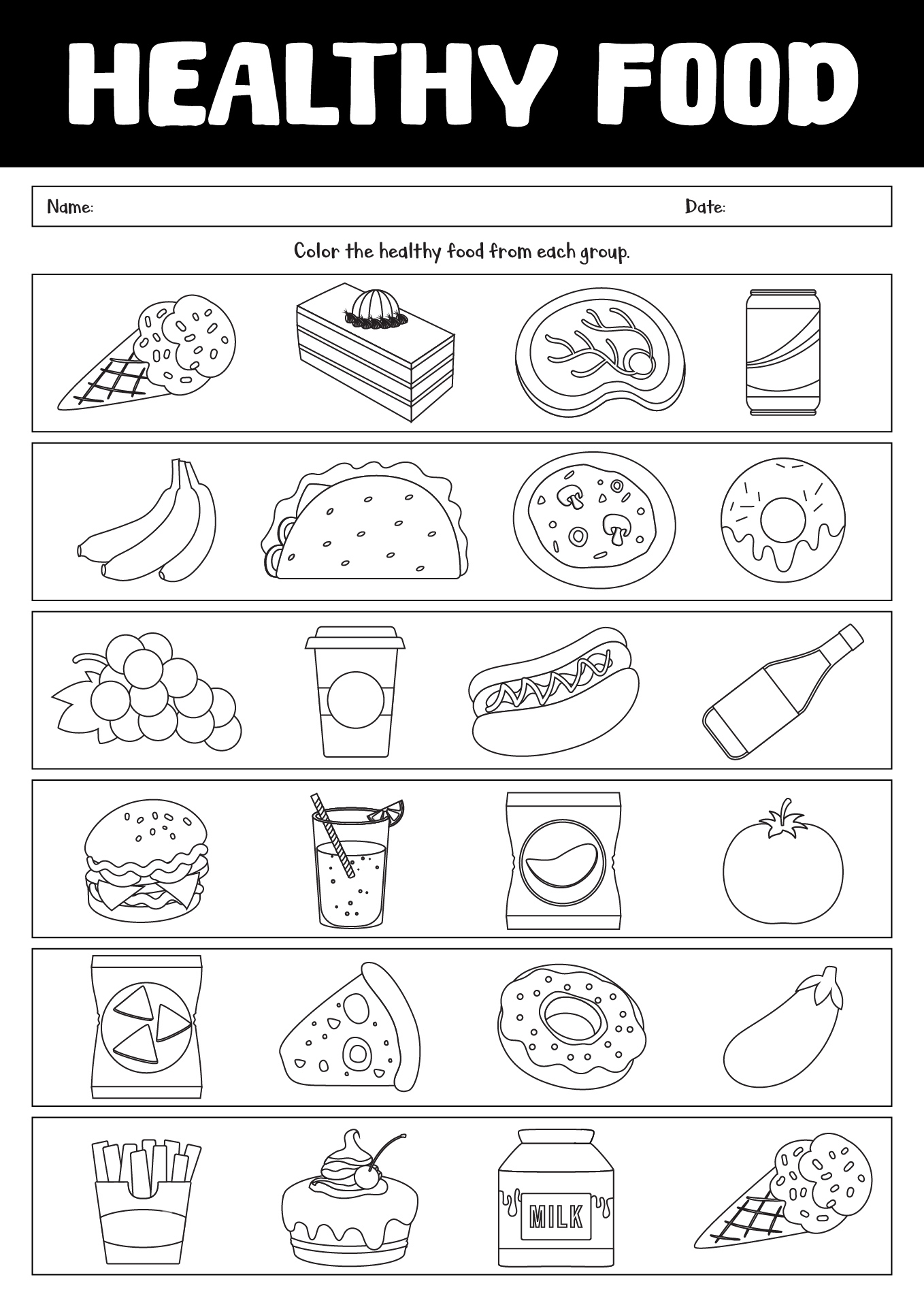 14 Healthy Eating Plate Printable Worksheet Free PDF At 14 Healthy Eating Plate Printable Worksheet Free PDF At