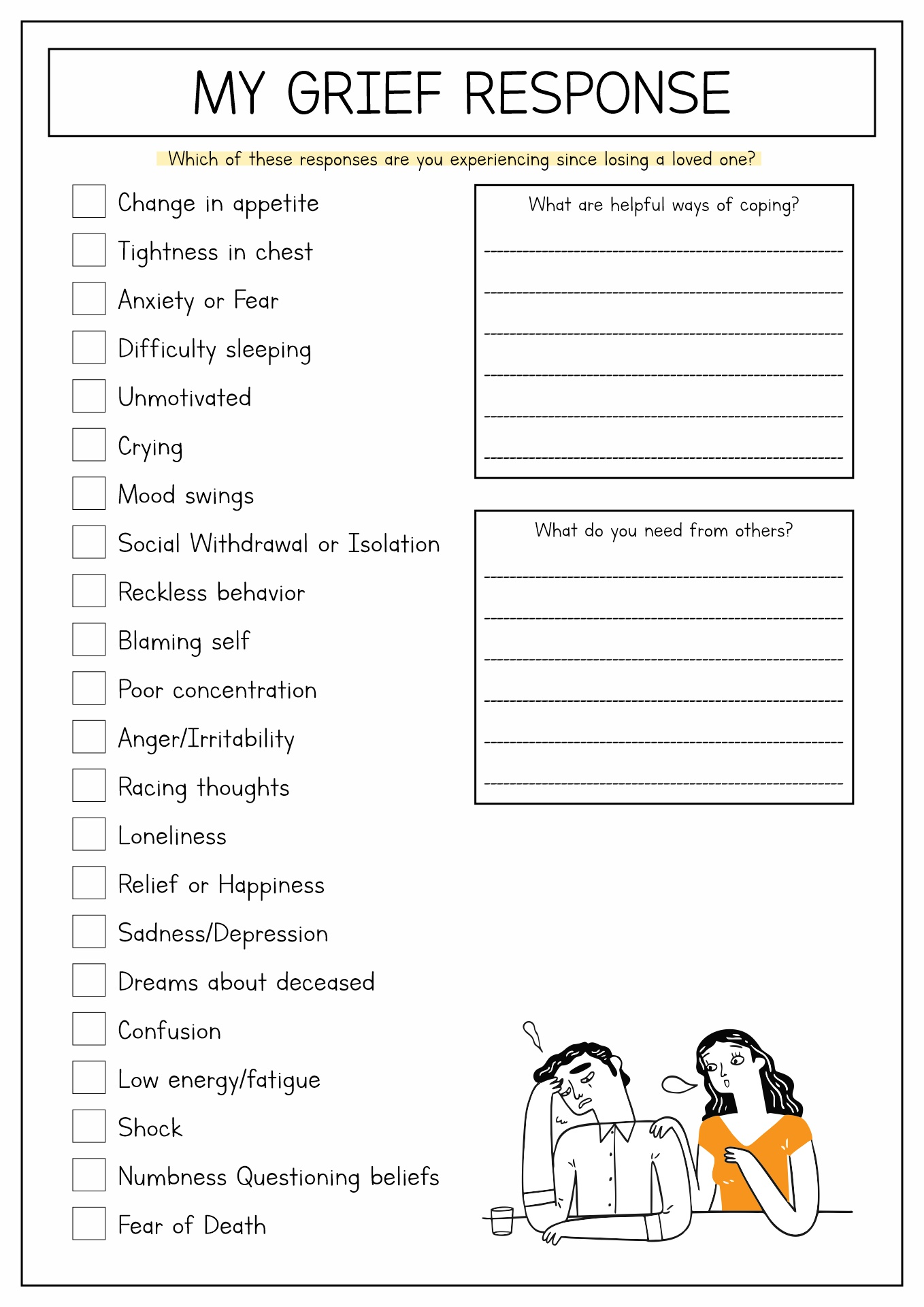 16 Grief Therapy Worksheets 16 Grief Therapy Worksheets