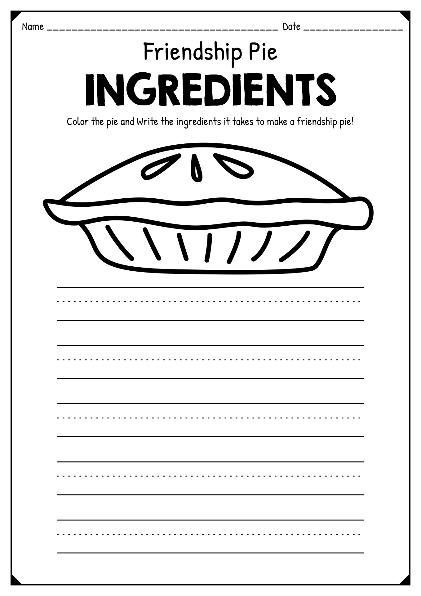 Printable Friendship Worksheets Pdf Printable Friendship Worksheets Pdf