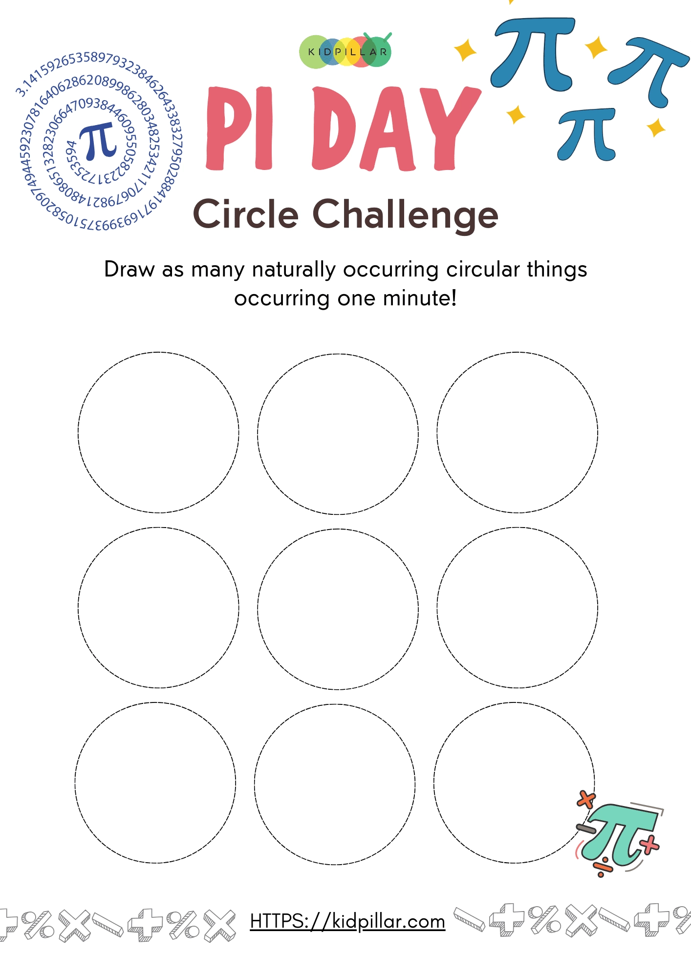 Free Printable Pi Day Worksheets Free Printable Pi Day Worksheets