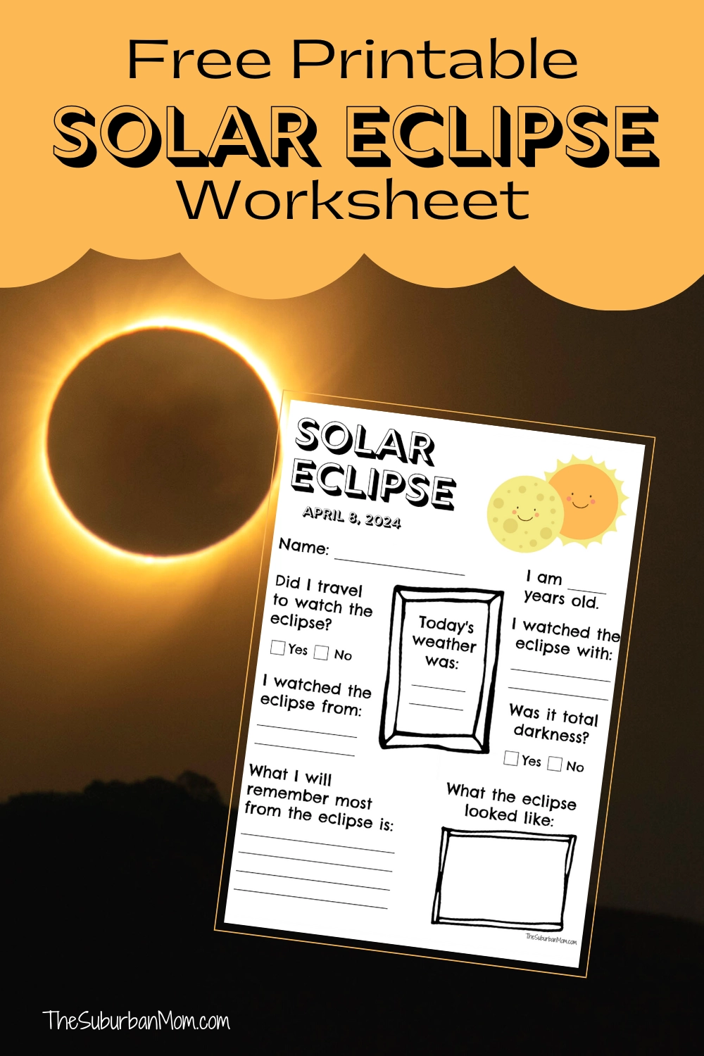 2023 Solar Eclipse Worksheet Free Printable 2023 Solar Eclipse Worksheet Free Printable