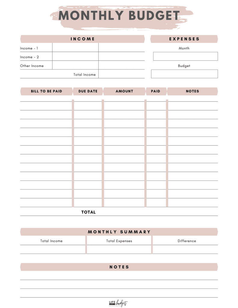 Blank Free Printable Low Income Budget Beginner Printable Budget Worksheet Blank Free Printable Low Income Budget Beginner Printable Budget Worksheet