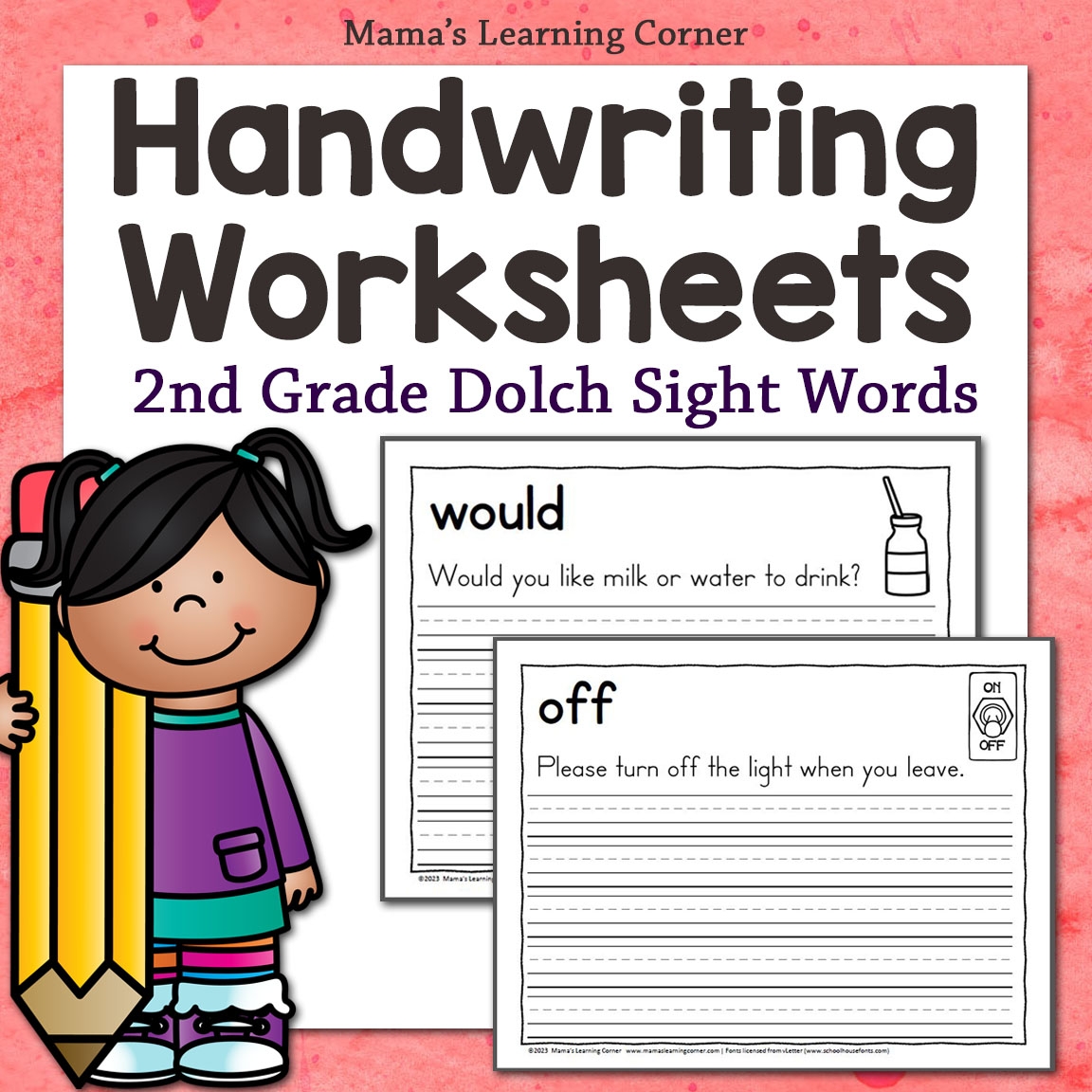 2nd Grade Dolch Sight Words Handwriting Worksheets Mamas 2nd Grade Dolch Sight Words Handwriting Worksheets Mamas