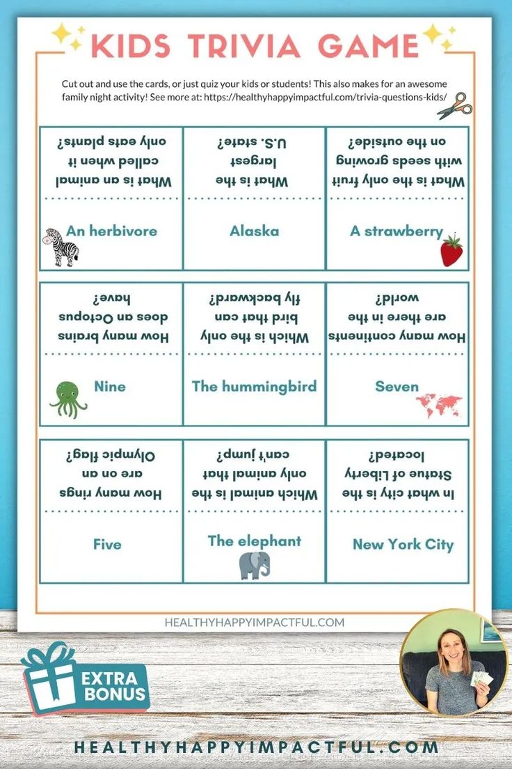 300 Fun Trivia Questions For Kids With Answers That Surprise You 300 Fun Trivia Questions For Kids With Answers That Surprise You