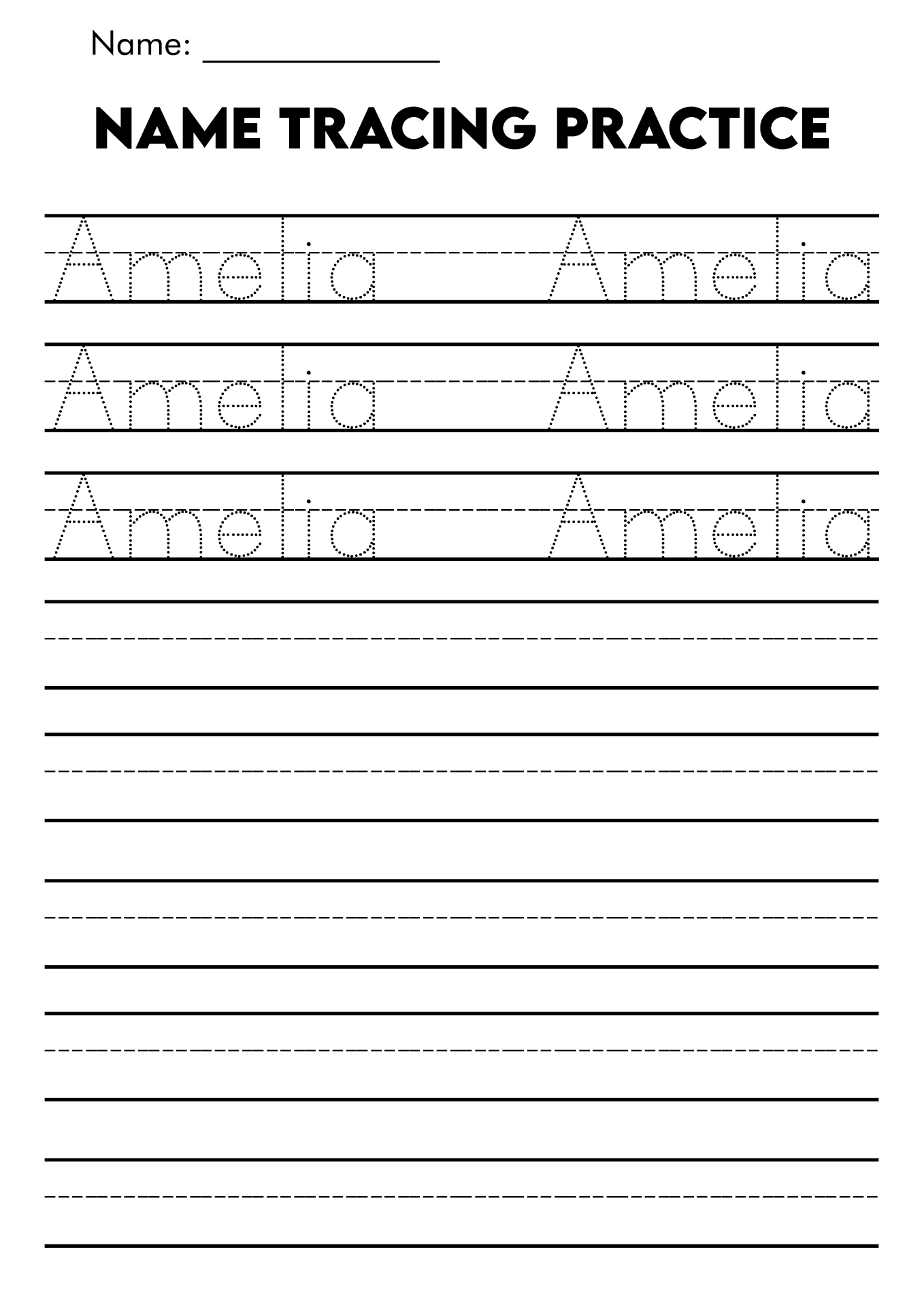 310 Free Editable And Printable Name Tracing Worksheets 310 Free Editable And Printable Name Tracing Worksheets