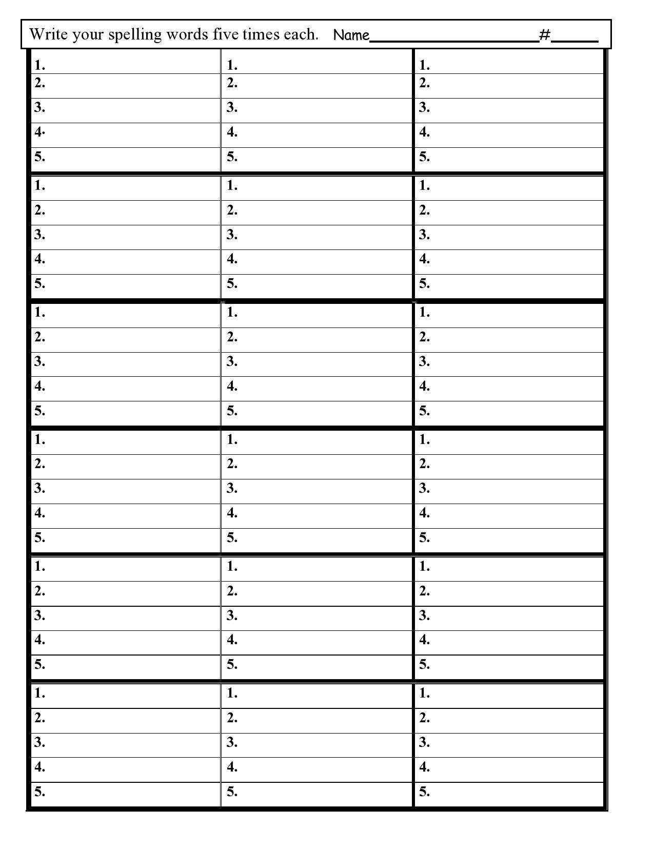 38 Printable Spelling Test Templates Word amp PDF TemplateLab 38 Printable Spelling Test Templates Word amp PDF TemplateLab