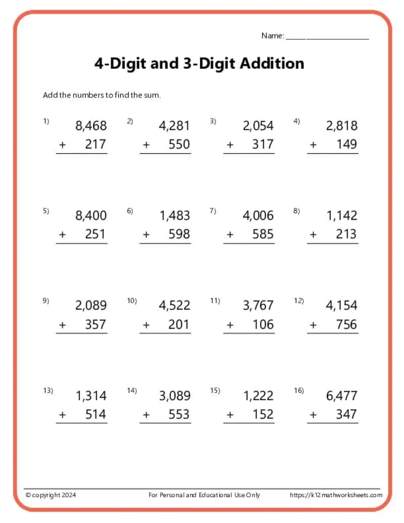 3rd Grade Math Worksheets 3rd Grade Math Worksheets
