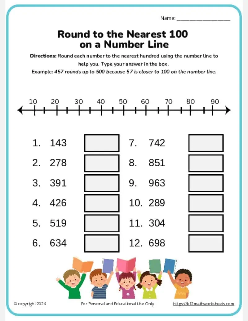 3rd Grade Rounding Numbers Worksheets K12 Math Worksheets 3rd Grade Rounding Numbers Worksheets K12 Math Worksheets