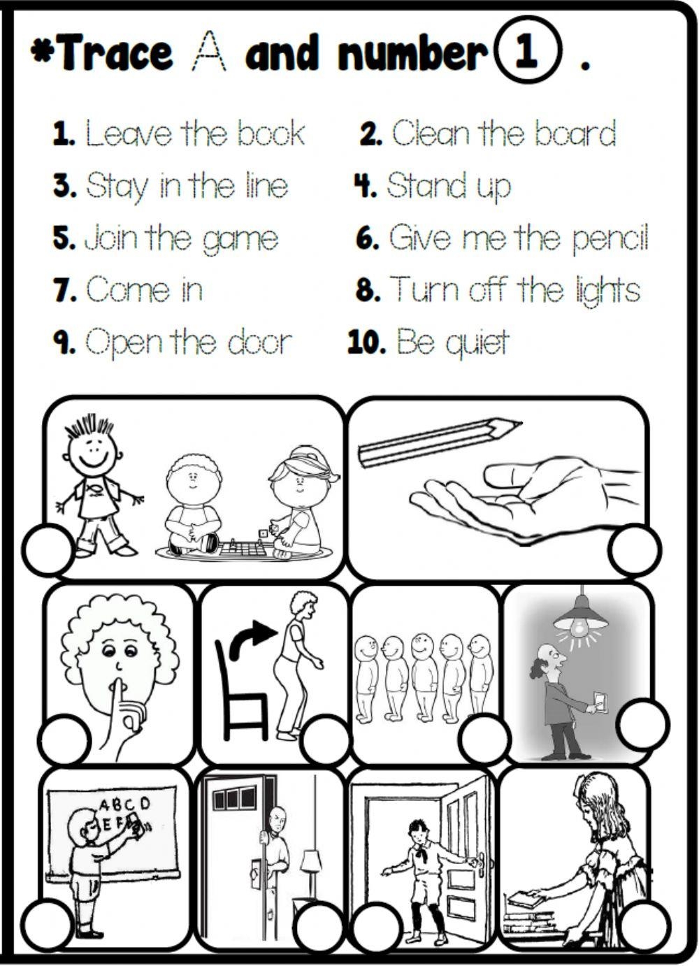 4 1 Classroom Rules Look And Number Worksheet Live Worksheets 4 1 Classroom Rules Look And Number Worksheet Live Worksheets