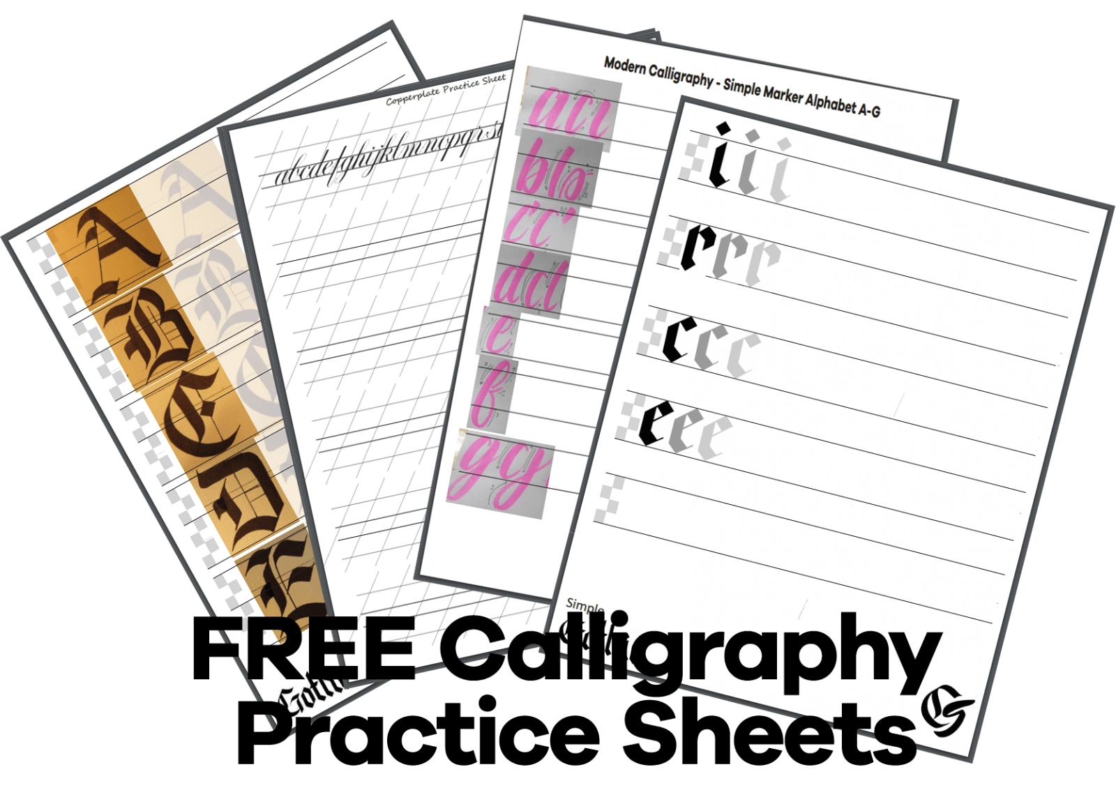 4 Free Printable Calligraphy Practice Sheets PDF Download 4 Free Printable Calligraphy Practice Sheets PDF Download