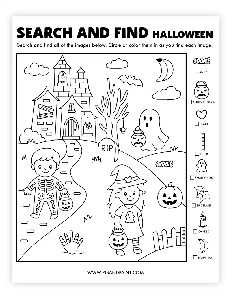 45 Free Printable Halloween Games And Activities Pjs And Paint 45 Free Printable Halloween Games And Activities Pjs And Paint