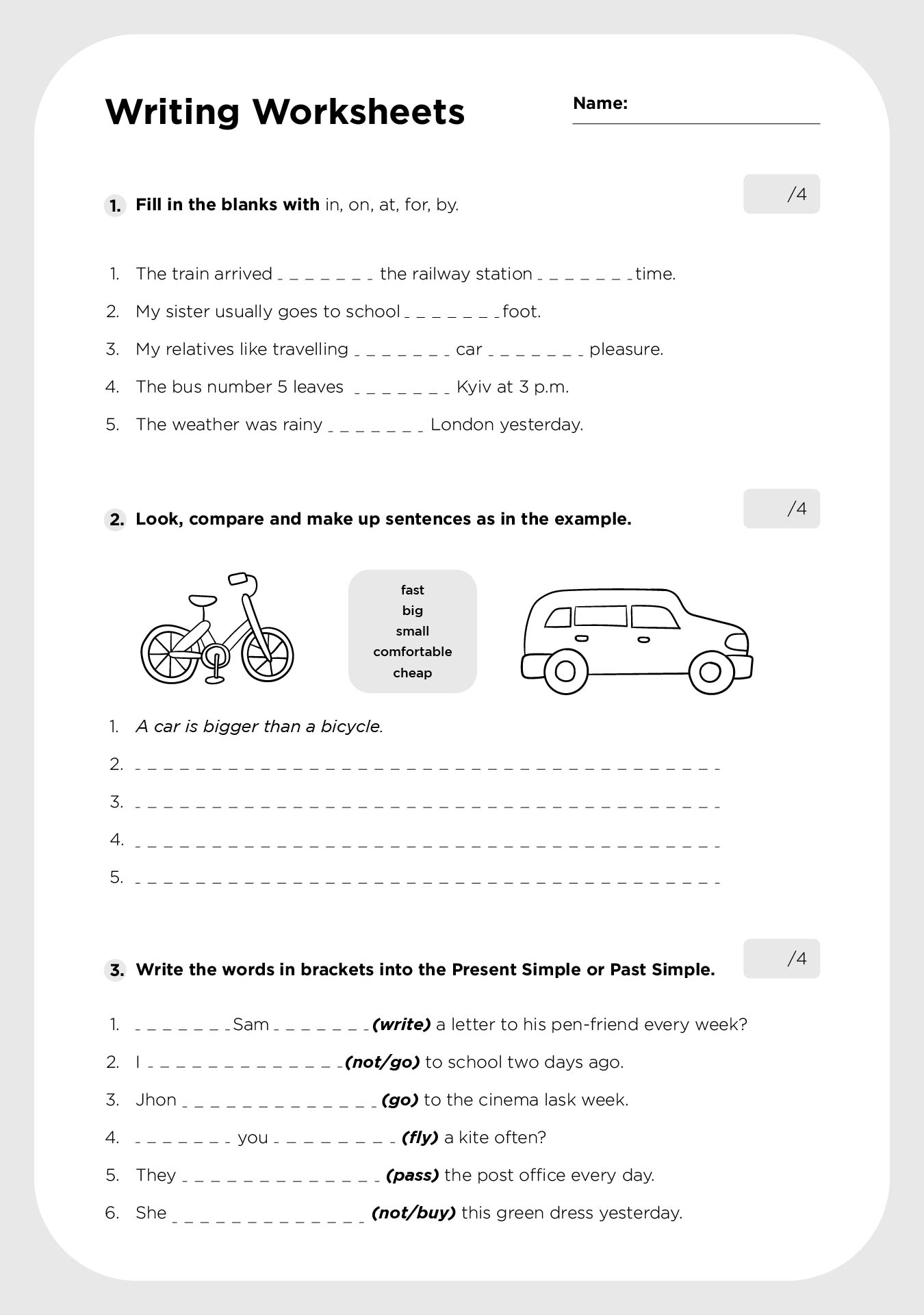 4th Grade Writing Worksheets Word Lists And Activities 4th Grade Writing Worksheets Word Lists And Activities