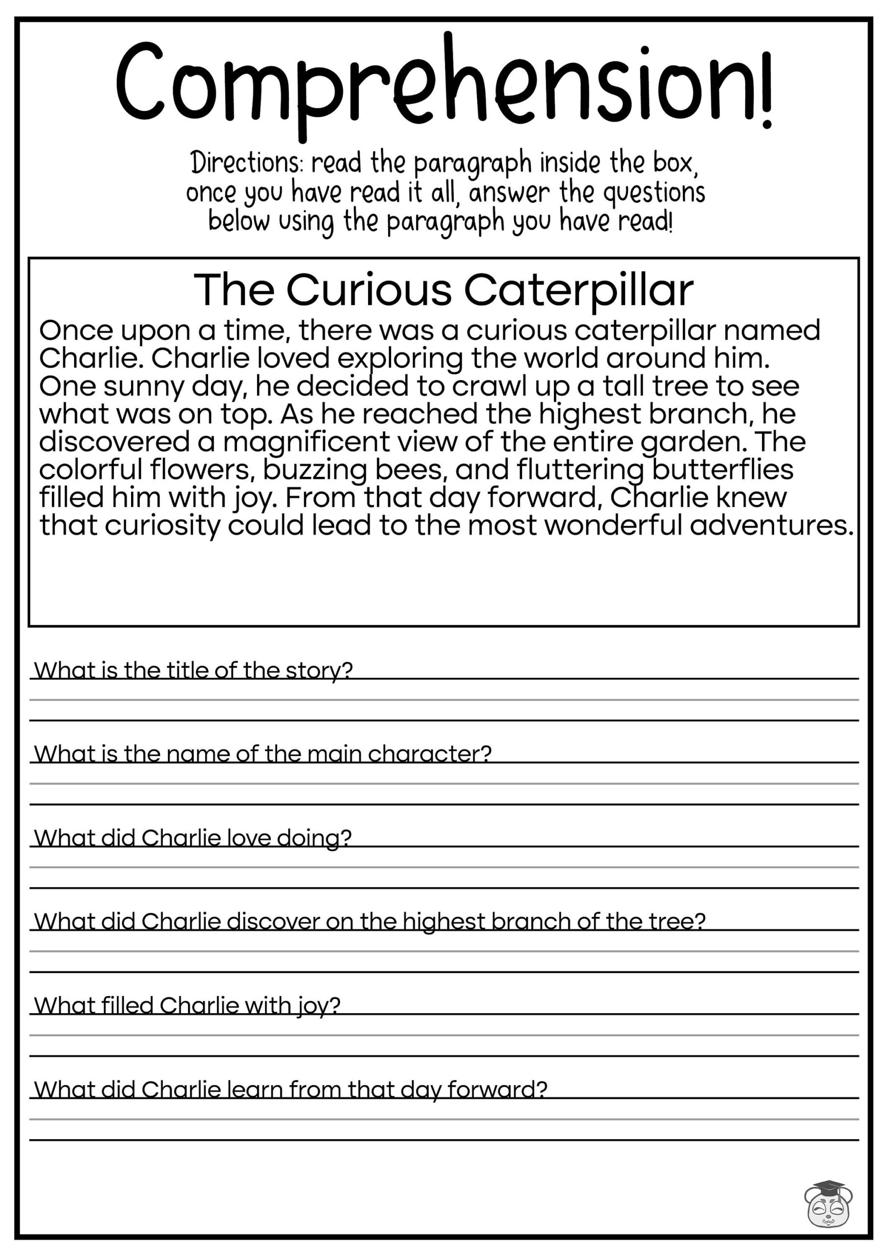 5 Printable Reading Comprehension English Worksheets Ages 4 7 KG1 5 Printable Reading Comprehension English Worksheets Ages 4 7 KG1
