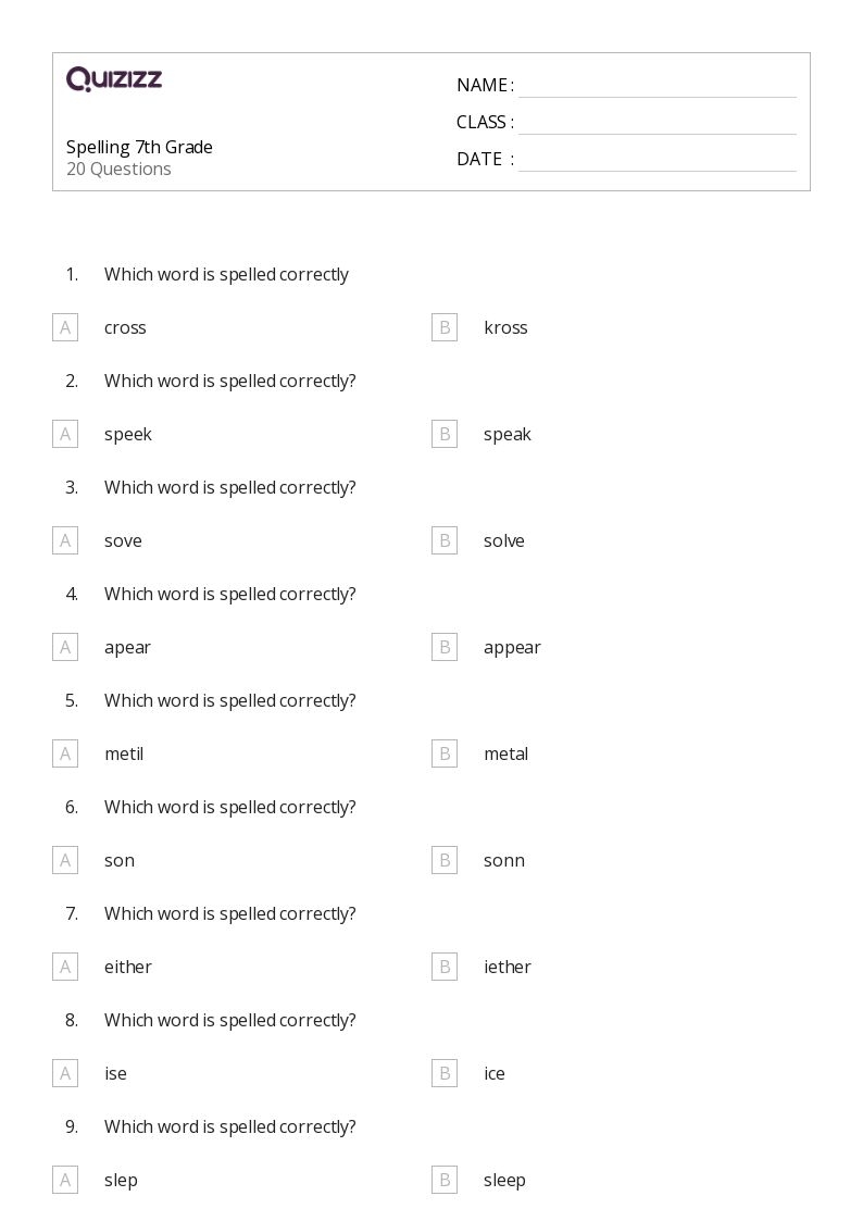 Free Printable Worksheets For 7th Graders Free Printable Worksheets For 7th Graders