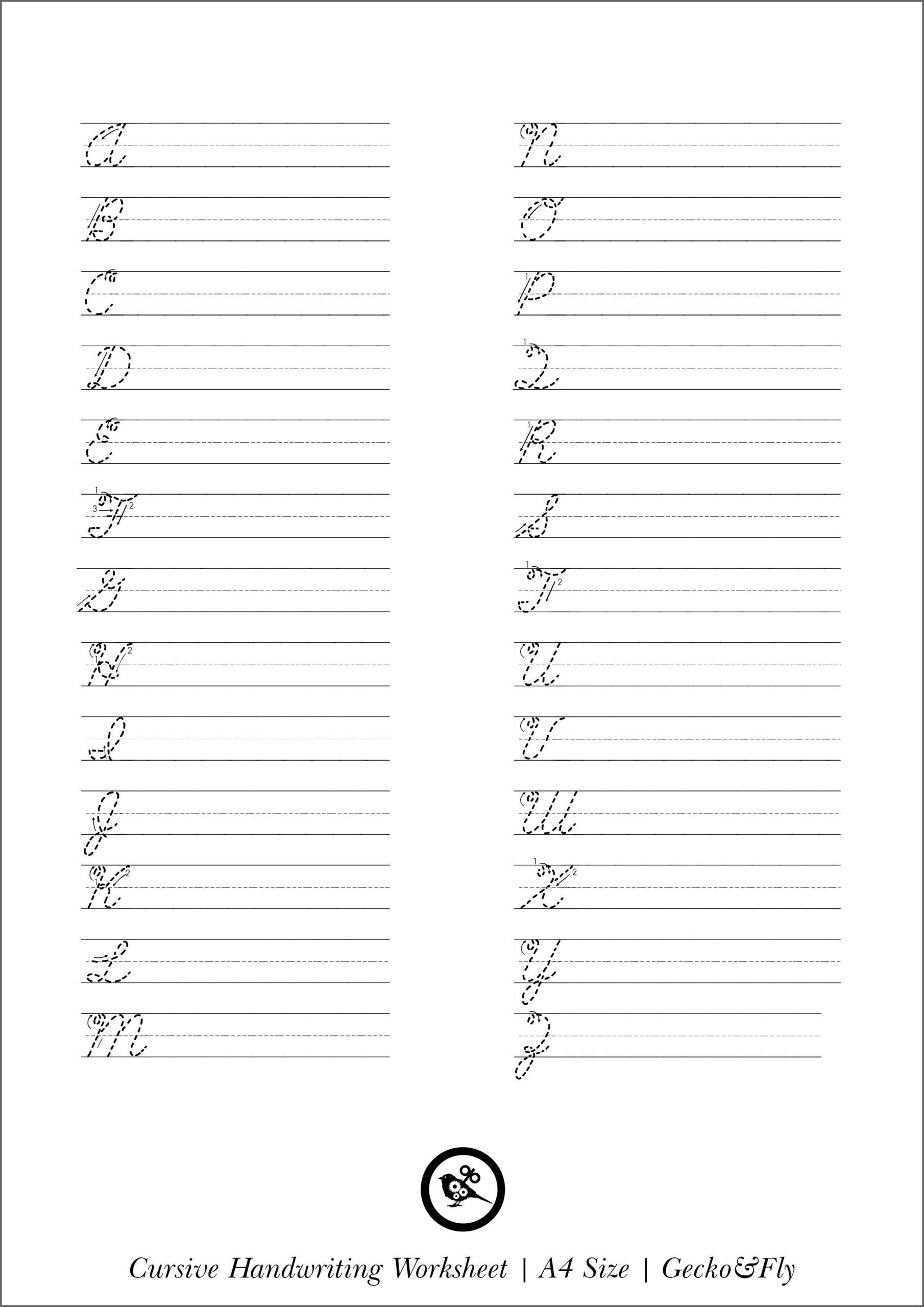 Cursive Writing Practice Worksheets Printable Cursive Writing Practice Worksheets Printable