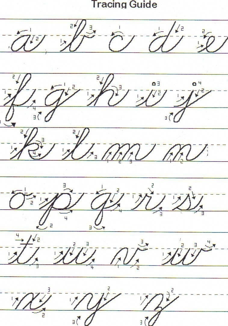 Cursive Printable Worksheets