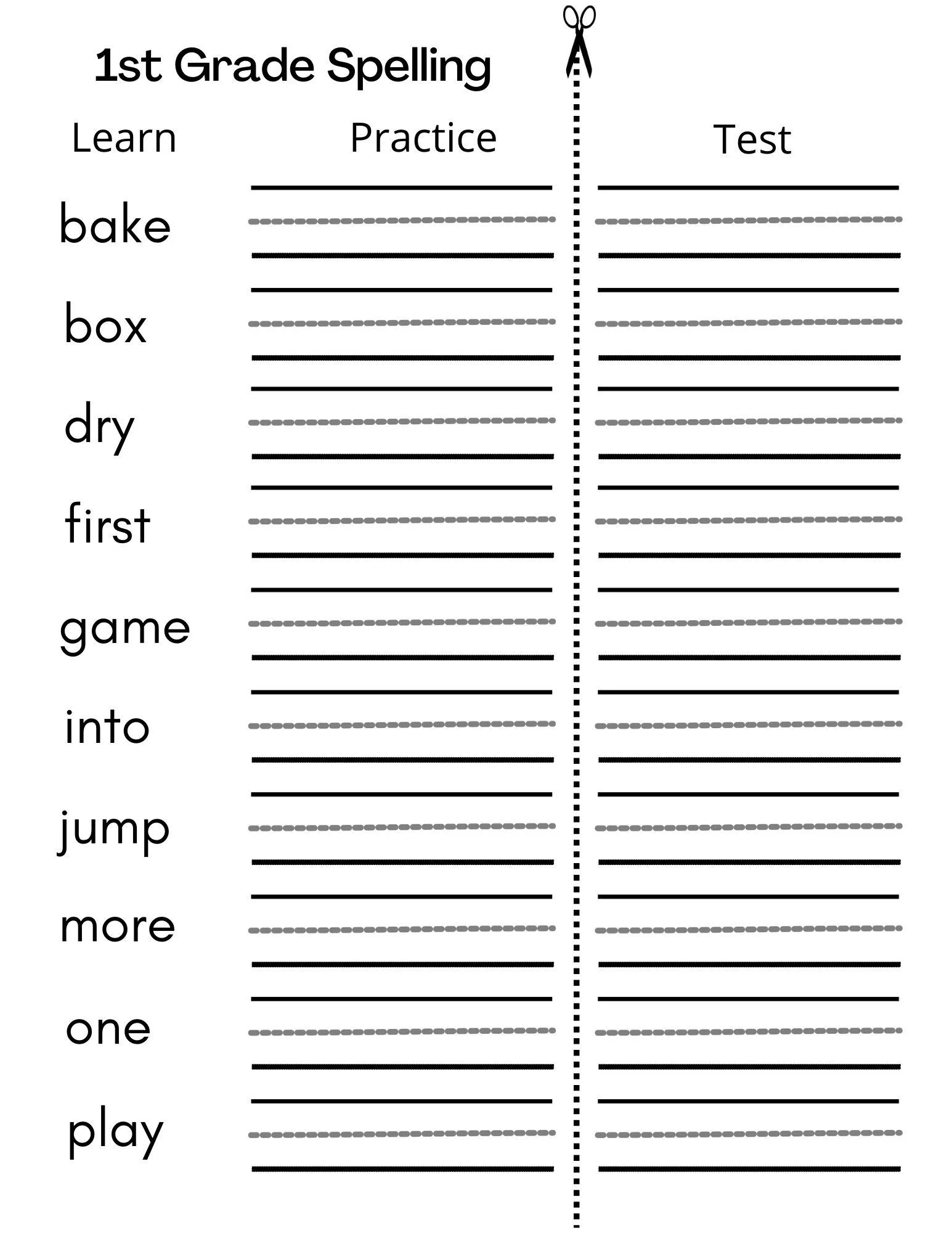 8 Printable First Grade Spelling Writing Worksheets Etsy UK 8 Printable First Grade Spelling Writing Worksheets Etsy UK