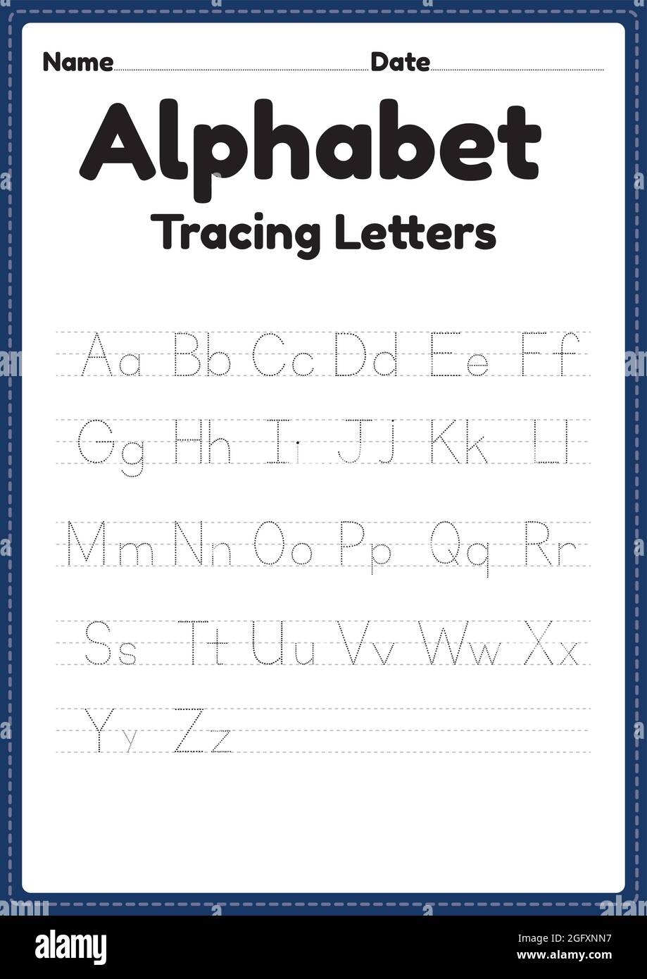 Abc Worksheet Of Tracing Alphabet Letters For Kindergarten And Abc Worksheet Of Tracing Alphabet Letters For Kindergarten And