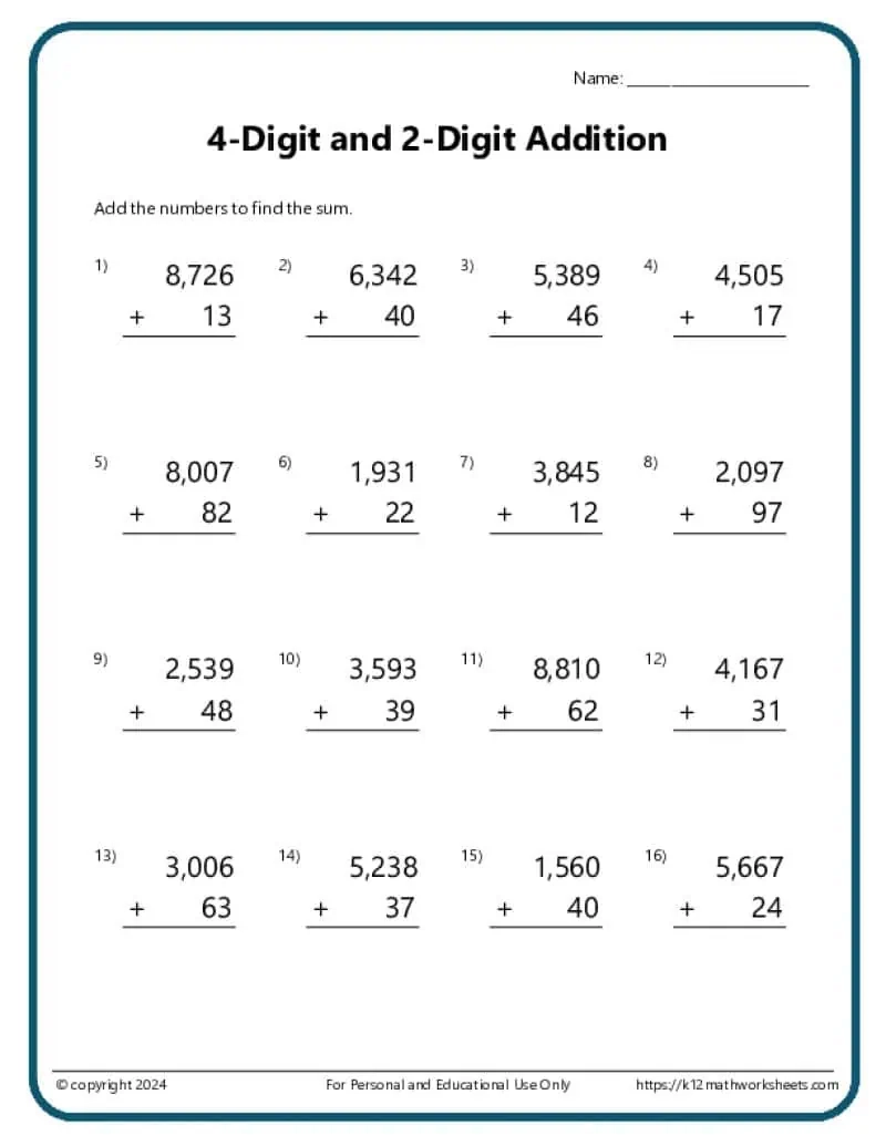 Addition And Subtraction Worksheets Addition And Subtraction Worksheets