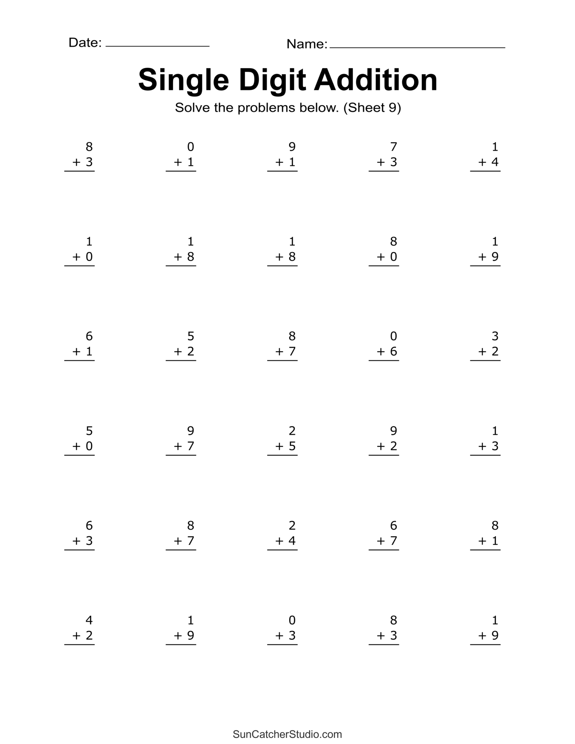 Addition Worksheets Free Printable Easy Math Problems Free Addition Worksheets Free Printable Easy Math Problems Free