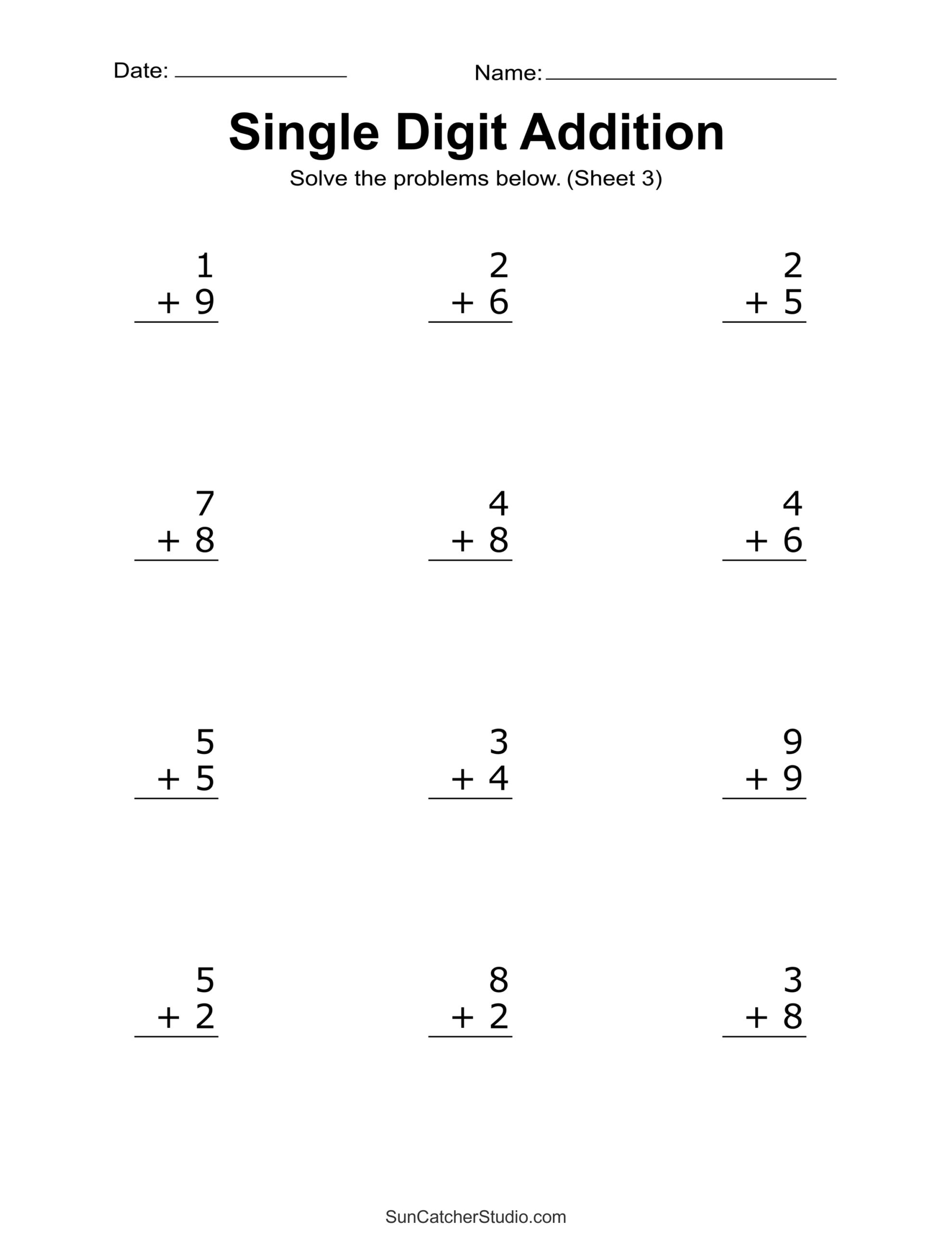 Printable Math Worksheet Printable Math Worksheet