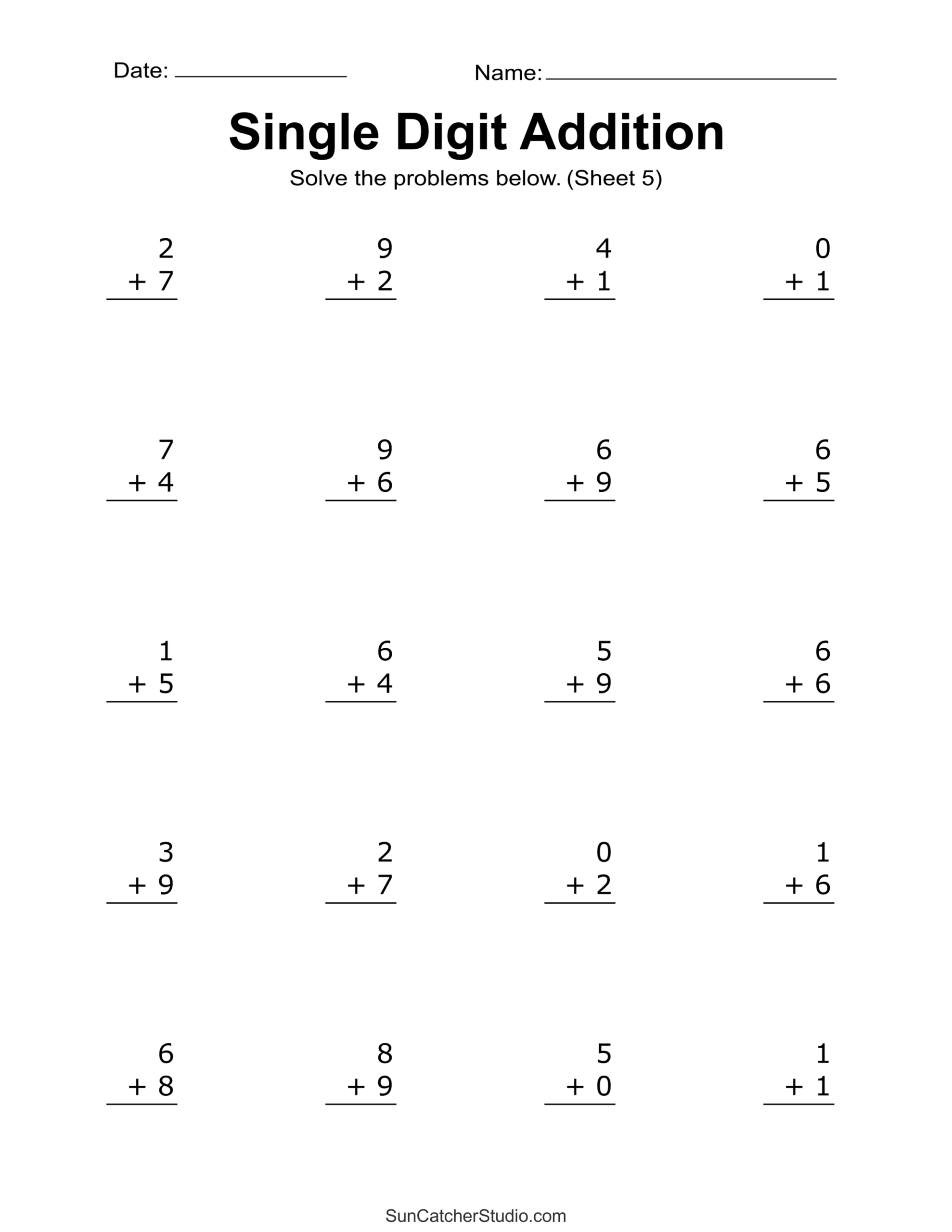 Math For 1st Graders Printable Worksheets Math For 1st Graders Printable Worksheets