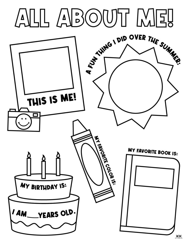 Printable All About Me Worksheet Printable All About Me Worksheet