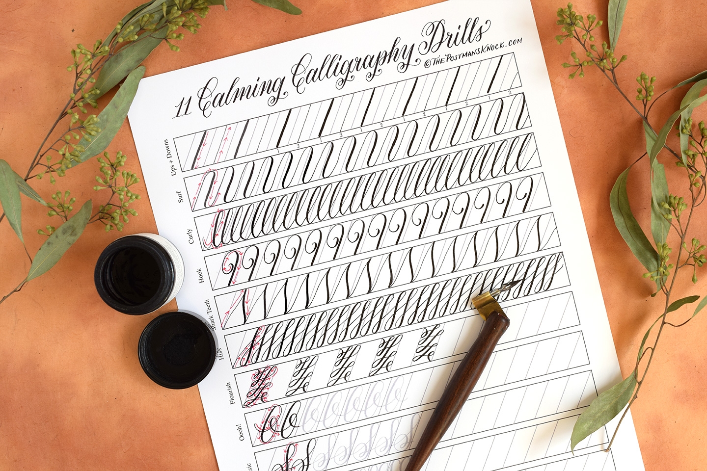 Free Printable Calligraphy Worksheets Free Printable Calligraphy Worksheets