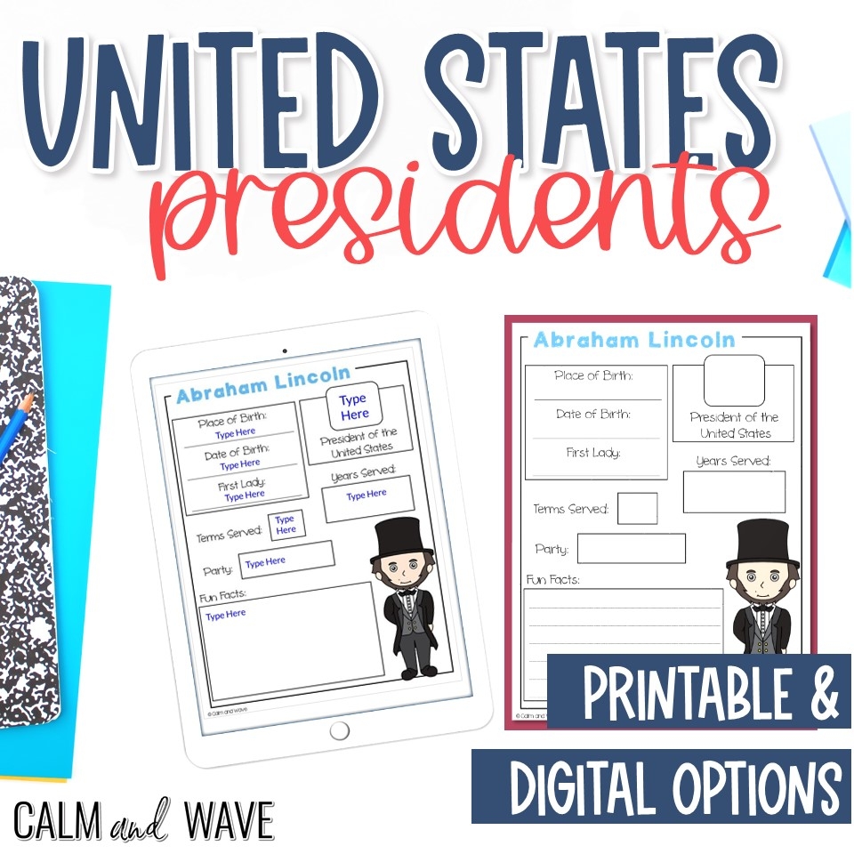 All United States President Fact Worksheets Free Printable All United States President Fact Worksheets Free Printable