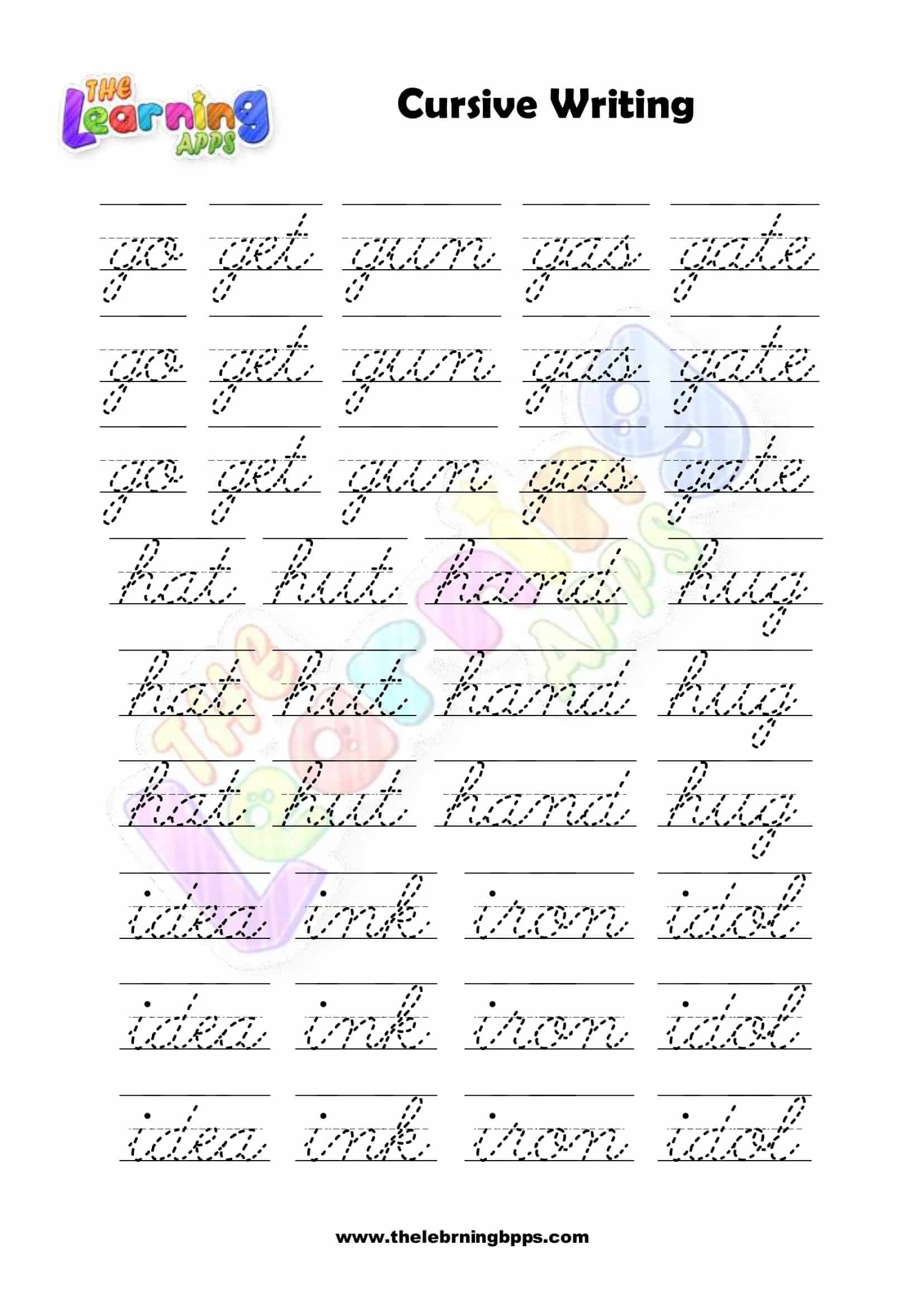 Alphabet Cursive Worksheets For Easy Handwriting Practice Free Alphabet Cursive Worksheets For Easy Handwriting Practice Free
