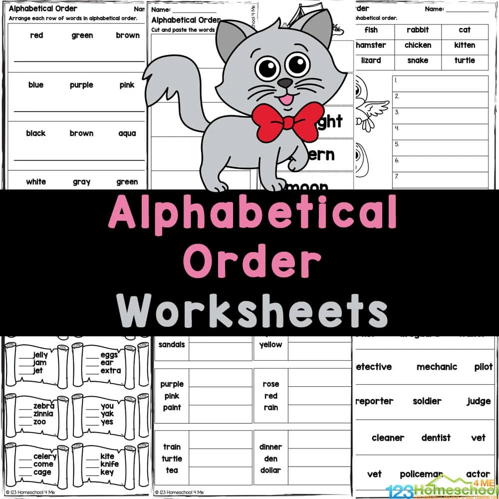 Alphabet Order Worksheets Free Printable Alphabetical Order Alphabet Order Worksheets Free Printable Alphabetical Order