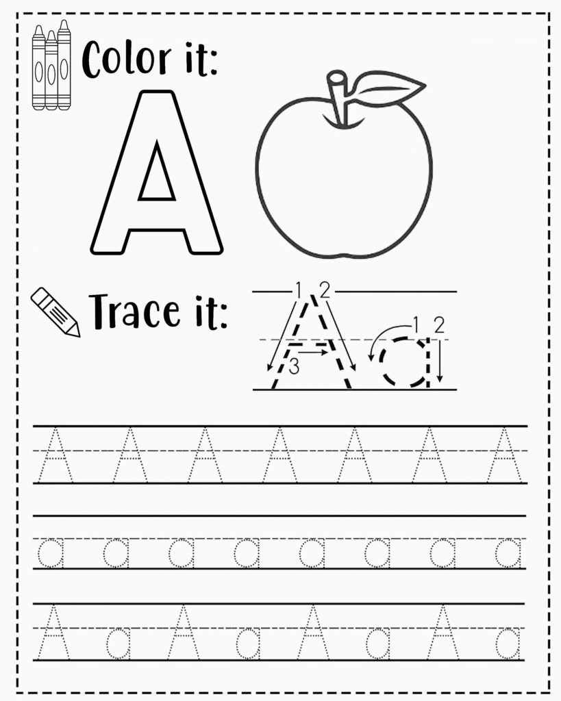 Alphabet Tracing Worksheets A Z Free Printable For Kids 123 Alphabet Tracing Worksheets A Z Free Printable For Kids 123