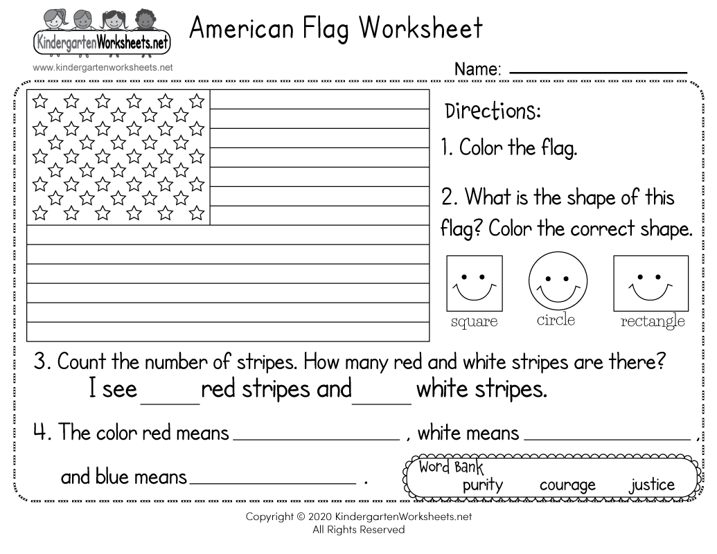 American Flag Worksheet Free Printable Digital amp PDF American Flag Worksheet Free Printable Digital amp PDF