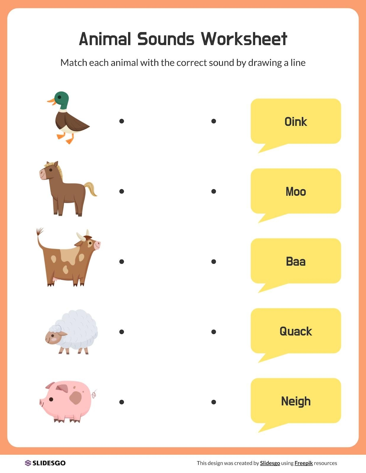 Animal Sounds Worksheet Presentation Animal Sounds Worksheet Presentation