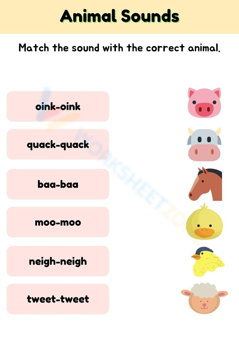 Animal Sounds Worksheet Worksheet Animal Sounds Worksheet Worksheet
