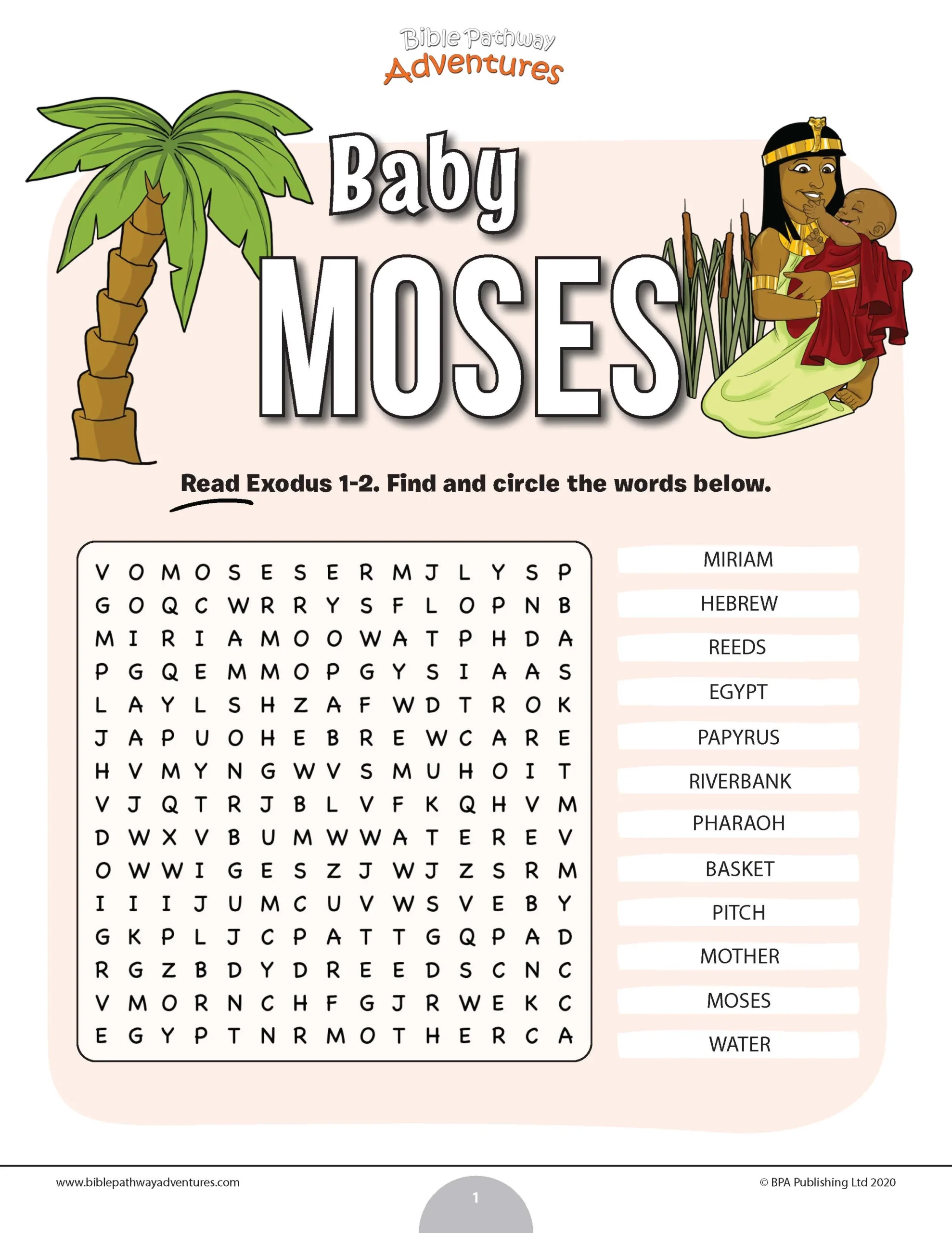 Printable Moses Worksheets Printable Moses Worksheets