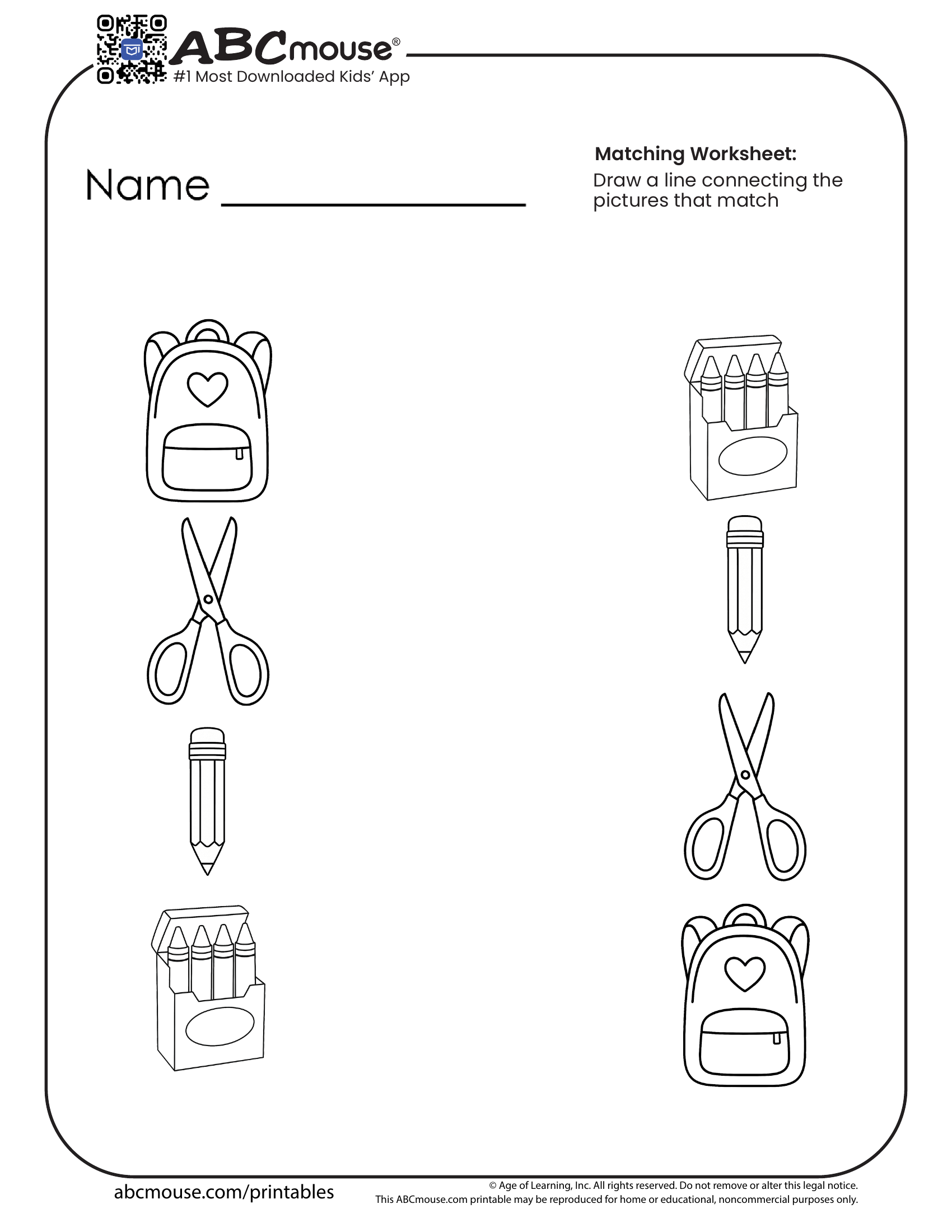 Free Printable Matching Worksheets Free Printable Matching Worksheets