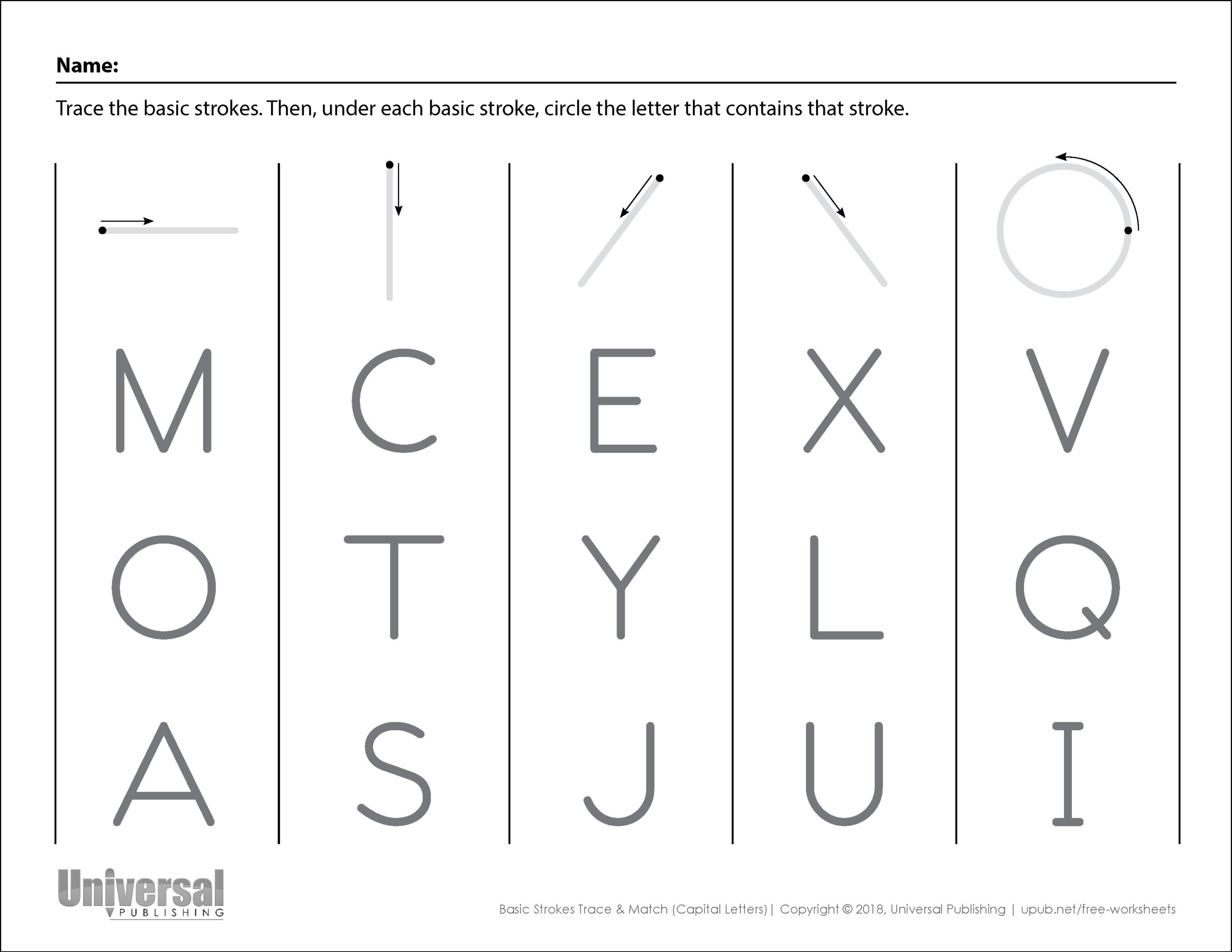 Basic Strokes Activities Free Printables Universal Publishing Basic Strokes Activities Free Printables Universal Publishing
