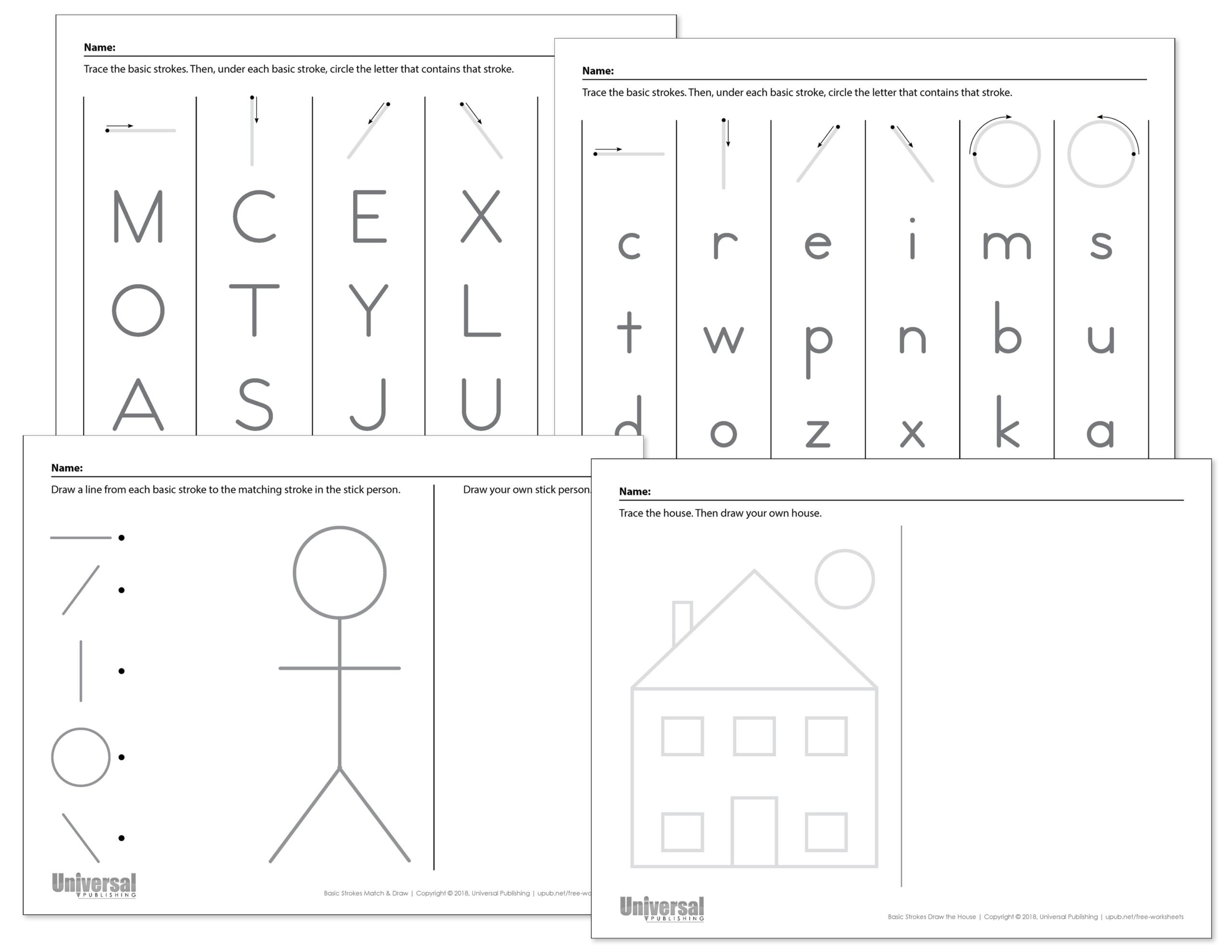 Basic Strokes Activities Free Printables Universal Publishing Basic Strokes Activities Free Printables Universal Publishing