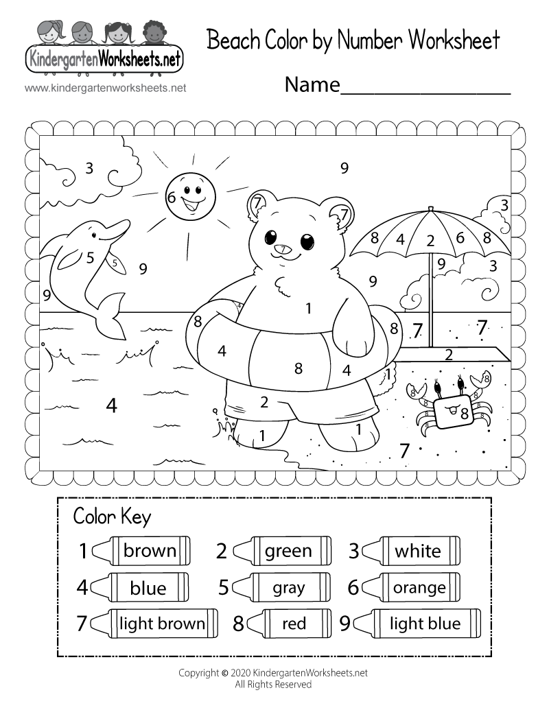 Beach Color By Number Worksheet Free Printable Digital amp PDF Beach Color By Number Worksheet Free Printable Digital amp PDF
