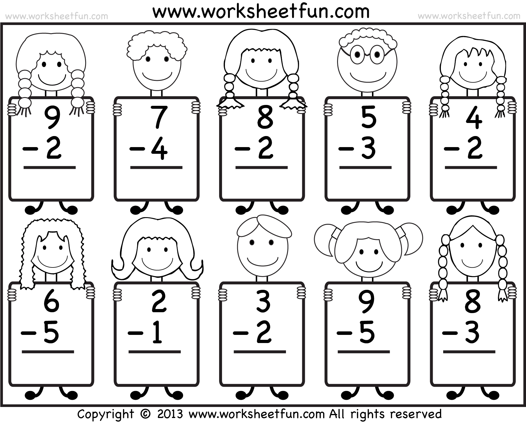 Beginner Subtraction 10 Kindergarten Subtraction Worksheets Beginner Subtraction 10 Kindergarten Subtraction Worksheets