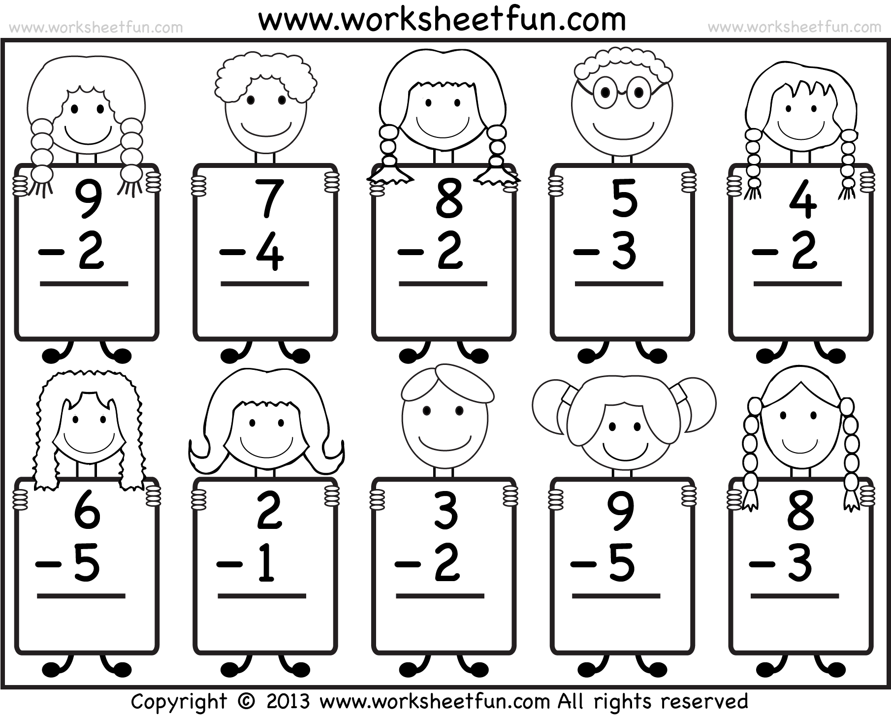 Beginner Subtraction 10 Kindergarten Subtraction Worksheets Beginner Subtraction 10 Kindergarten Subtraction Worksheets