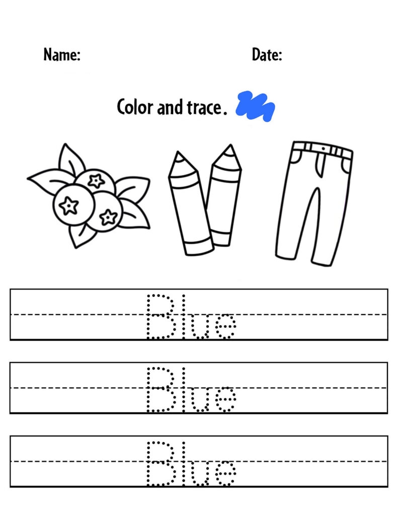 Blue Color Activities And Worksheets For Preschool The Blue Color Activities And Worksheets For Preschool The