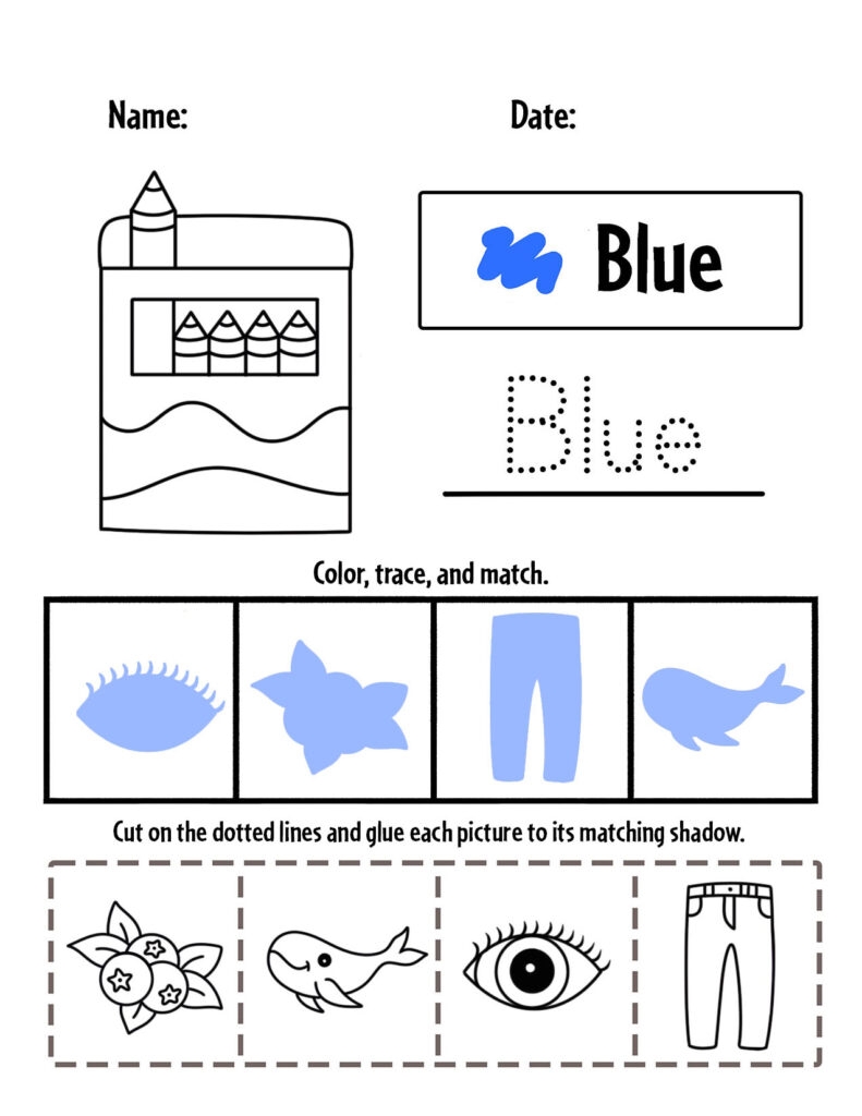 Blue Color Activities And Worksheets For Preschool The Blue Color Activities And Worksheets For Preschool The