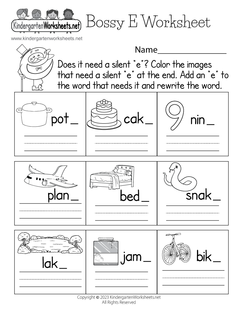 Bossy E Worksheet Free Printable Digital amp PDF Bossy E Worksheet Free Printable Digital amp PDF